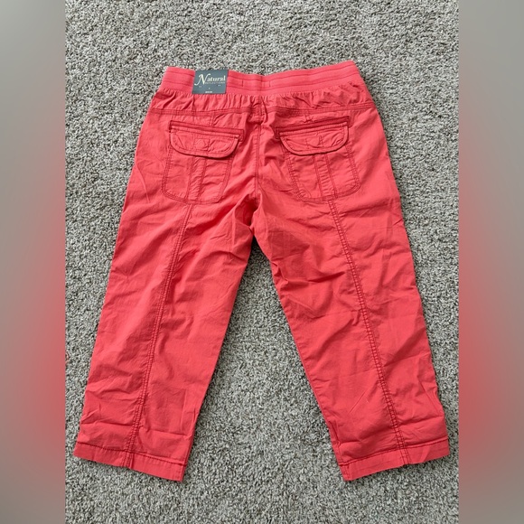 Natural Reflections Coral Drawstring Cargo Shorts for Kids - Picture 2 of 4